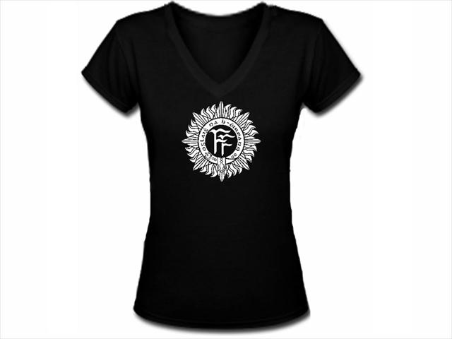 Irish army logo military female slim tee shirt